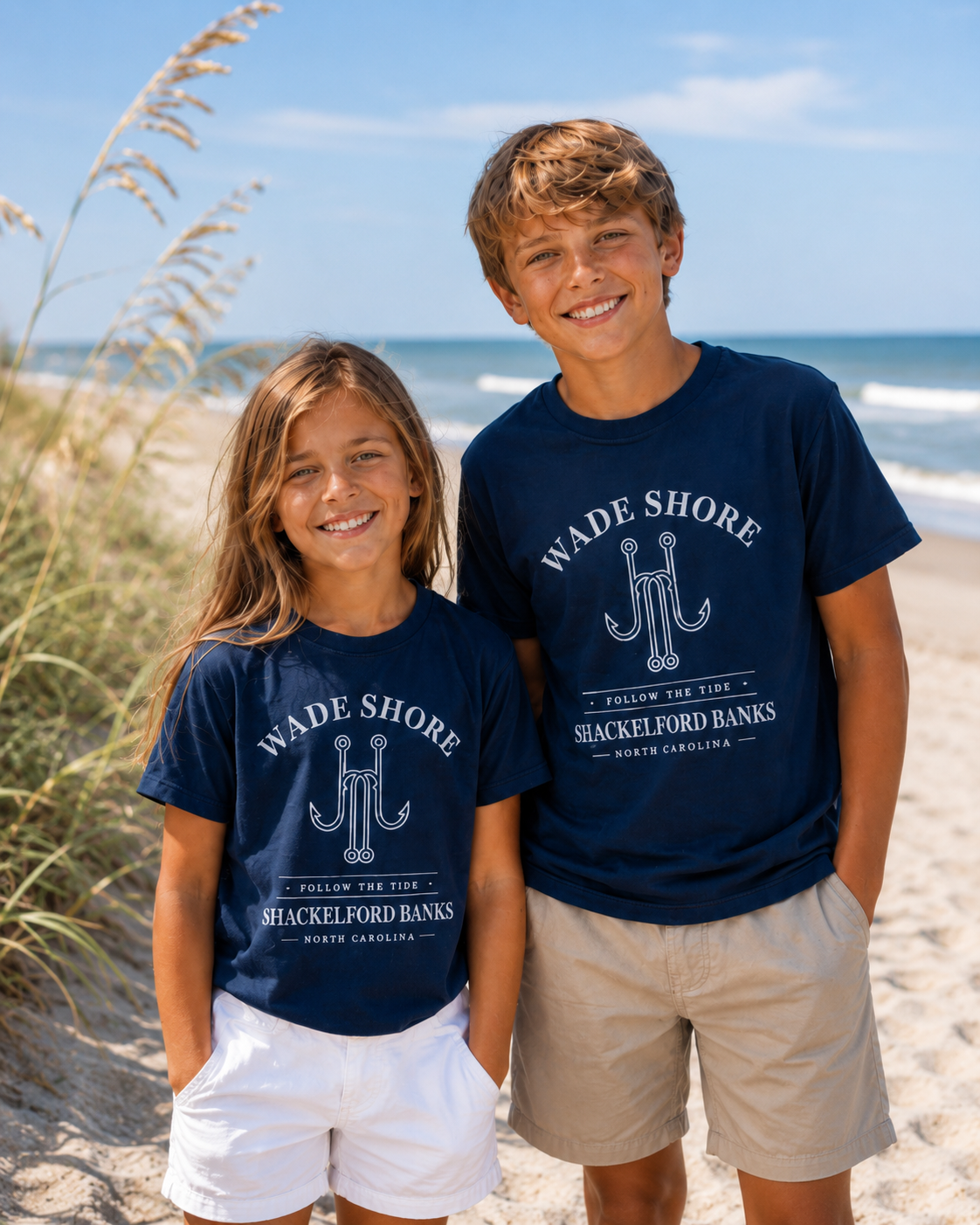 Wade Shore Navy T Shirt