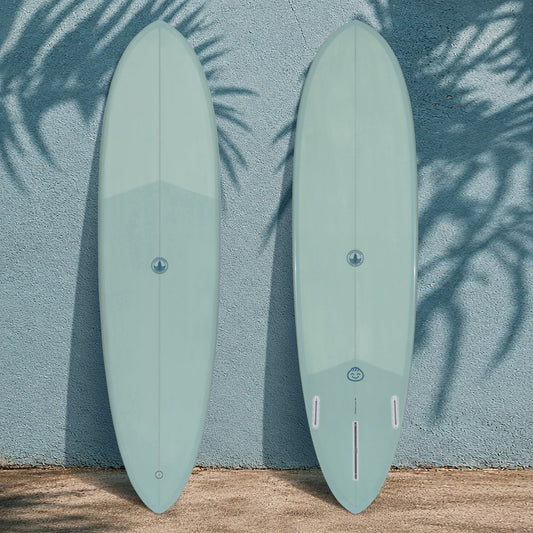 Dumplin Mid Length Surfboard – Sky - Ships 10/6/26