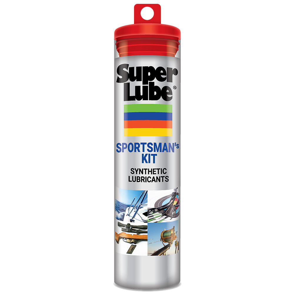 Super Lube Sportsman's Kit Synthetic Lubricants w/Oil, Grease, Cleaning Cloth  Foam Swabs
