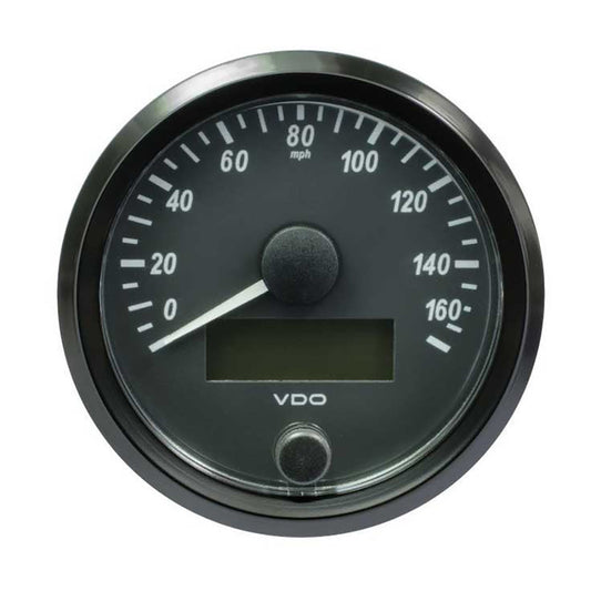VDO SingleViu 80mm (3-1/8") Speedometer - 160MPH