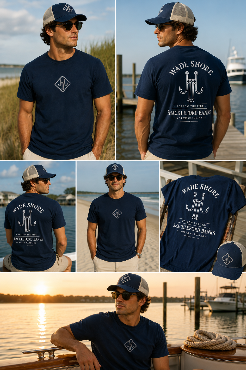 Wade Shore Navy Signature Dual Print™