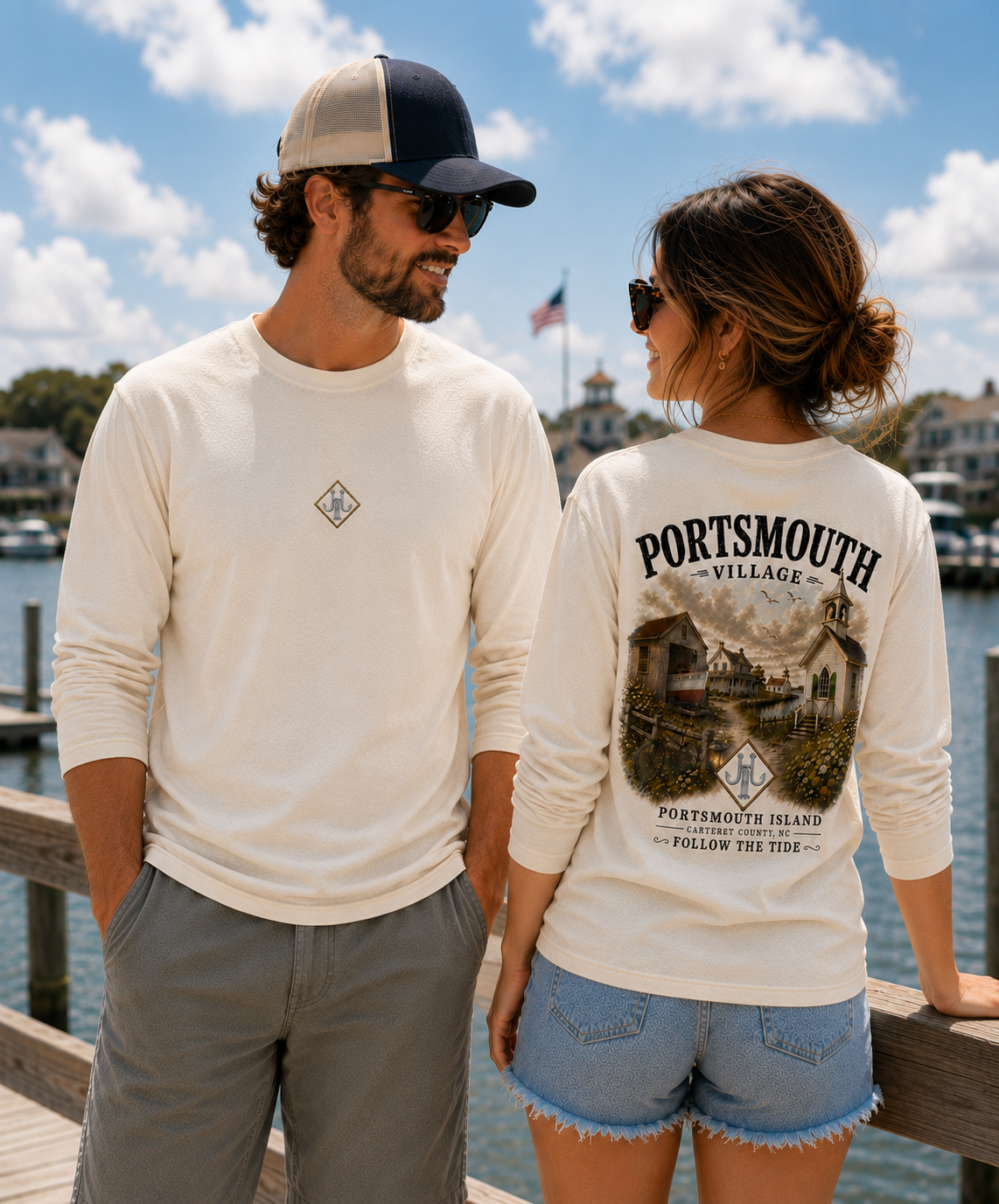 Portsmouth Village Long Sleeve Tee