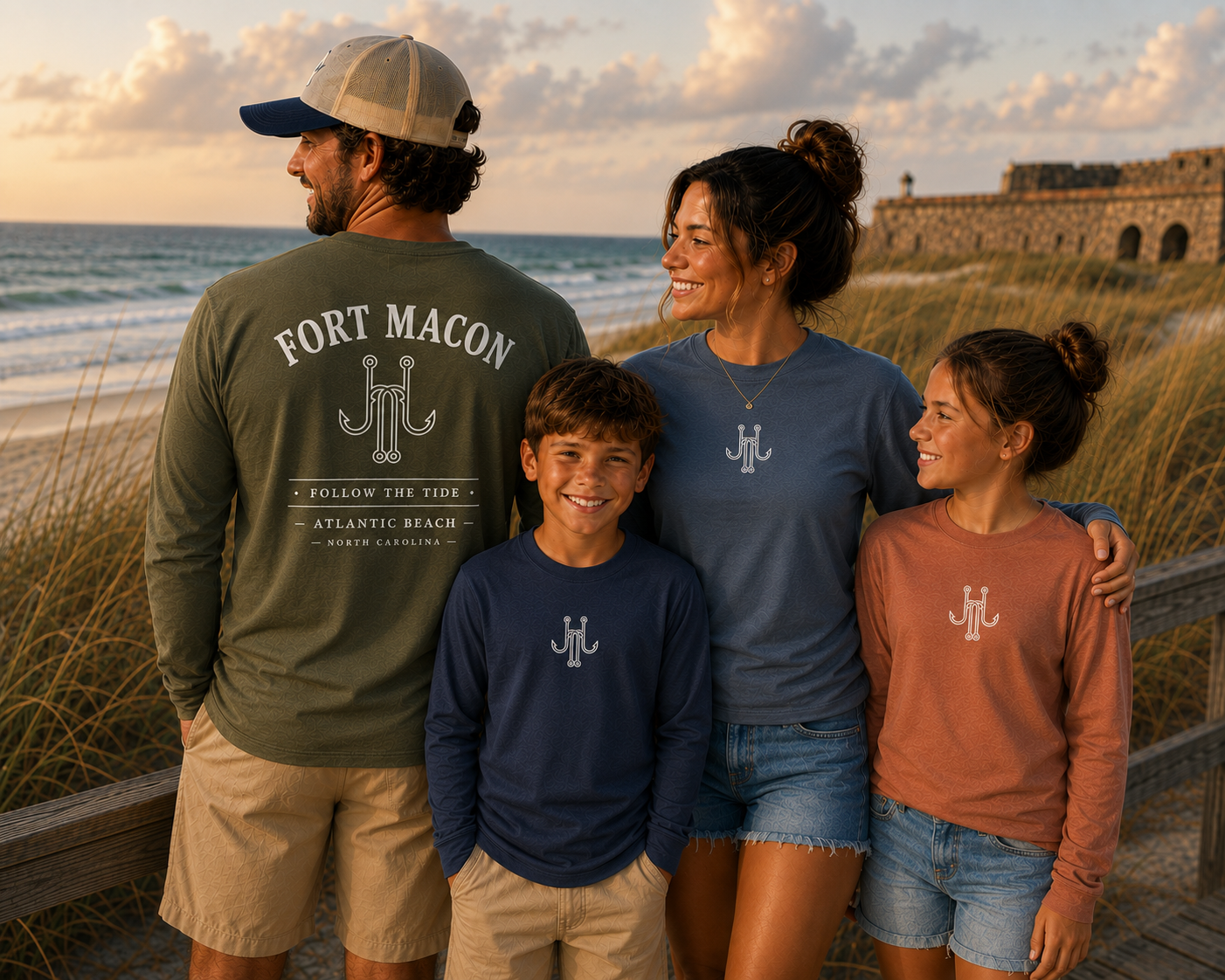 Fort Macon Signature Long Sleeve Tee