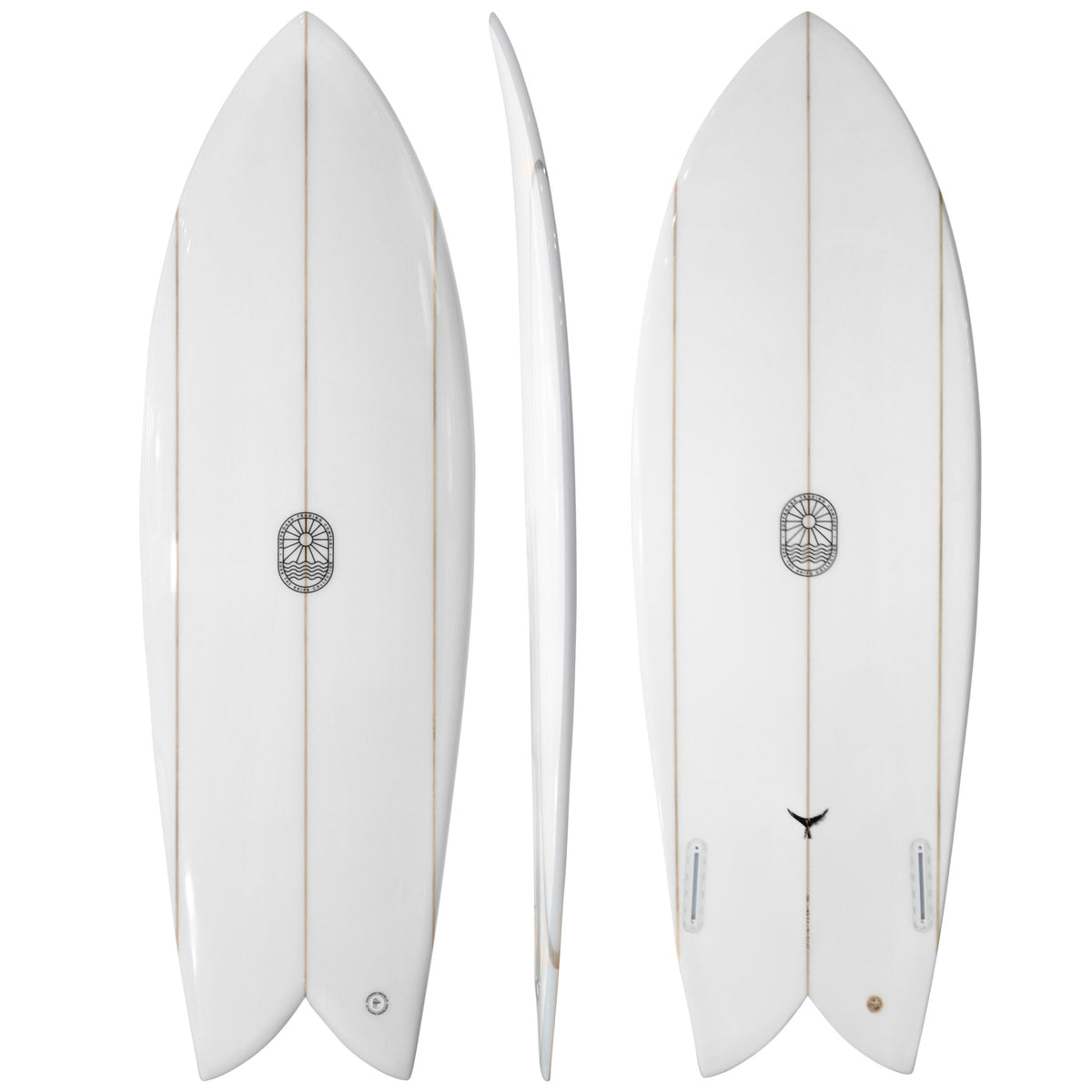 The Finlet Twin Fin Fish Surfboard – Triple Stringer EPS