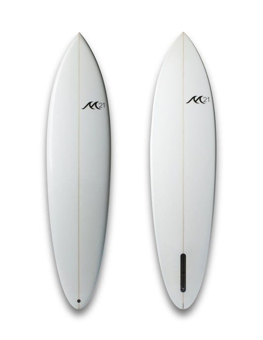Modern Single Fin - Frothy White