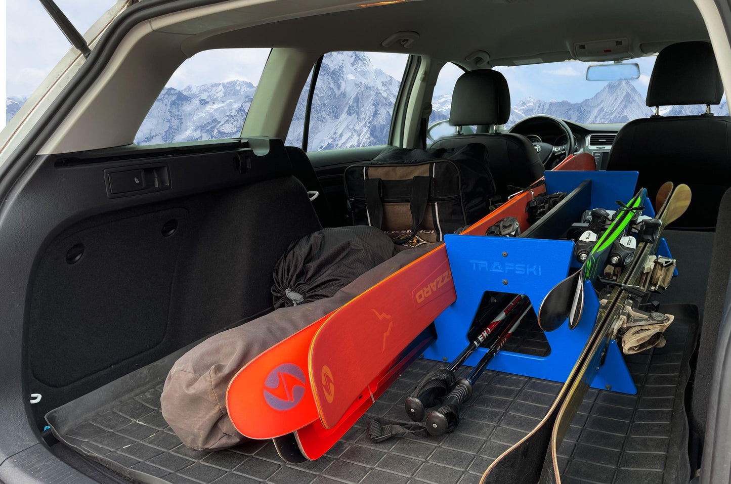 TRAPSKI QUAD All Mountain/Race/XC Ski and Standard Stance Snowboard Rack