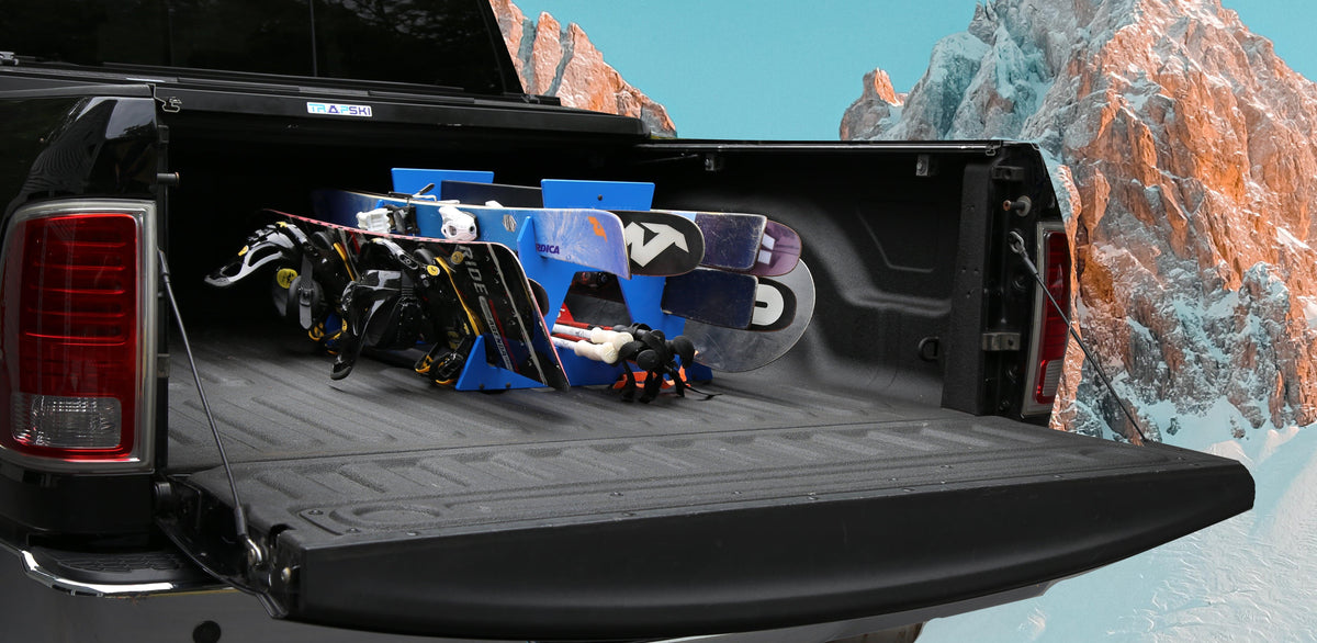 TRAPSKI SIX PACK All Mountain/Race/XC Ski and Standard Stance Snowboard Rack
